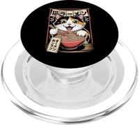 Anime Cat Ramen Giapponese Divertente Graphic Tees Kawaii PopSockets PopGrip per MagSafe
