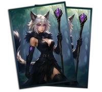 Anime Cat Warlock - Confezione da 102 custodie per carte - Compatibile con MTG e TCG - Perfette per mazzi Y'shtola, Night's Blessed & Final Fantasy Commander - Buste per giochi di carte premium per