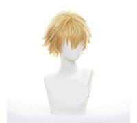 Anime Chainsaw Man Denji Cosplay Wig Golden Short Wig Heat-resistant Fiber Hair Party Role Play Men + Wig Cap