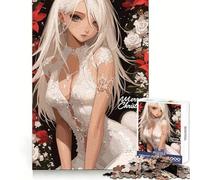 Anime Christmas Girl Puzzle da 1000 pezzi per adolescenti Sviluppo cerebrale Rilassante Facile da pulire Unisciti Regalo di Natale caldo (50x75cm)