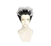 Anime Coer Wig. Anime Haikyuu !!Kotaru Bokuto argento misto nero parrucche corte Cosplay parrucche resistenti al calore sintetiche parrucche