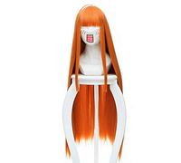 Anime Coer Wig. Anime P5 Persona 5 Futaba Sakura lungo 90 cm dritto arancione resistente al calore parrucca + rete per capelli liberi [colore: Onecolor]