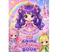 Anime Coloring Book: Cute Princess Coloring Pages for Kids