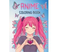Anime Coloring Book: Peaceful Anime Portraits and Floral Dreams, a Relaxing Coloring Journey for Teens