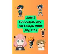 Anime colouring and sketching book