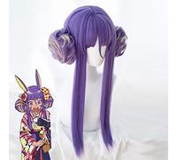 Anime Comic FGO Fate Gran Ordine Parrucche Cosplay Nitocris Parrucca Cosplay Parrucca sintetica resistente al calore Viola Capelli lunghi Donna Cosplay
