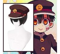 Anime Comic Jibaku Shounen Hanako kun Parrucche Cosplay Hanako kun Parrucca Cosplay Parrucca sintetica resistente al calore parrucche da uomo corte nere