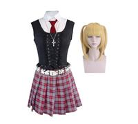 Anime Cosplay Amane Costume Outfit Vestito Uniforme Donne | Gonna gonfia stile corsetto, set completo, Halloween Carnevale, accessori gilet cravatta