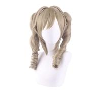 Anime Cosplay Barbara Gunnhildr Parrucca, Donne Lino Colori Tigre Clip Doppia Coda di Cavallo Capelli Parrucche per Halloween Costume Partito Accesorio