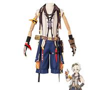 Anime Cosplay Costume Genshin Impact Bennett Set di giochi per feste di Halloween con accessori (Medium)