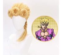 Anime Cosplay JoJo's Bizarre Adventure Giorno Giovanna Golden Wig Cosplay Costume Braiding Hair Halloween Party Play Women Wigs