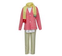 Anime Cosplay Mitsuba Sosuke Costume Rosa Maglia Cardigan Sciarpa | Set completo, abiti uniformi, Halloween Carnevale, Comic Convention, Mitsuba Sosuke parrucca, S-XL