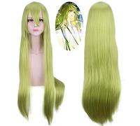 Anime cosplay parrucca Fate/Grand Order Cosplay Lancer Enkidu 100 cm verde capelli sintetici lunghi cosplay parrucche per cosplay grandi donne Halloween party giochi parrucche