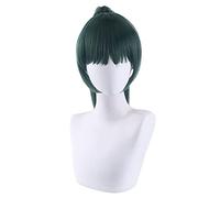 Anime cosplay parrucca Jujutsu Kaisen Maki Zen in lunghi capelli verdi da donna Jujutsu Kaisen Cosplay parrucca+parrucca Cap sintetico accessori per feste di Halloween