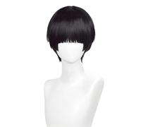 Anime Cosplay Parrucca Per Ego Jinpachi Capelli Neri Brevi Parrucche Dritte Parrucca A Strati Con Bang Halloween Partito Parrucche