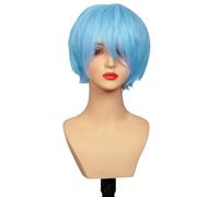 Anime Cosplay Parrucca Per Okazaki Shinichi Ghiaccio Blu Grigio Capelli Corti Resistente Al Calore Sintetico Halloween Costume Partito