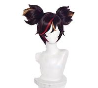 Anime cosplay parrucca xinyan cosplay effetto genshin Cosplay 30 cm marrone gradiente parrucca cosplay anime parrucche sintetiche resistenti al calore Halloween
