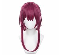 Anime Cosplay Wig for Game Honkai Star Rail Cosplay Wig Long Purple Red Hair for Girls and Women with Free Wig Cap (Kafka)