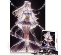 Anime Crystal Girl Puzzle da 1000 pezzi per adolescenti Esercizi di logica Divertimento tranquillo Bordi puliti Regalo festivo (38x26cm)