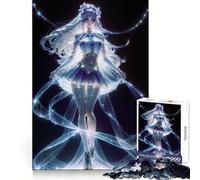 Anime Crystal Girl Puzzle da 1000 pezzi per adolescenti Sviluppo cerebrale Rilassante Facile da pulire Unisciti Regalo di Natale caldo (38x26cm)
