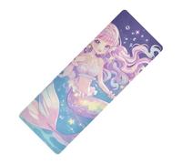 Anime Cute Mermaid Stars Fantasy stampato pieghevole yoga mat gomma naturale antiscivolo, con borse tapete para ejercicio 180,3x66 cm per la casa