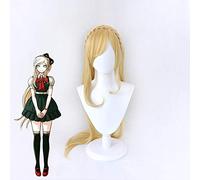 Anime Dangan Ronpa Sonia Nevermind Parrucca lunga Treccia Cosplay Costume Super Danganronpa Parrucche sintetiche resistenti al calore Parrucche da donna