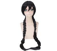 Anime Danganronpa Hukawa Touko Parrucca Lunga Trecce Costume Cosplay Un Altro Episodio Resistente Al Calore Capelli Sintetici Parrucche Delle Donne