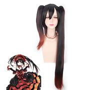 Anime DATE A LIVE Nightmare Tokisaki Kurumi Parrucca lunga Costume cosplay Donne Capelli sintetici Parrucche per feste di Halloween