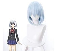 Anime Date a Live Tobiichi Origami Parrucca Cosplay Corto Capelli lisci Resistente al calore Capelli sintetici Parrucche di carnevale di Halloween KUZ394