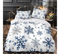 Anime del lupo delle nevi copripiumino 3 pezzi morbida stampa 3D con federa per cuscini Illustrazione di una creatura della foresta Set Di Copripiumino for adulti e bambini Super king（260x220cm）