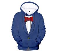 Anime Detective Conan Cosplay Costume,maglione con cappuccio utilizzato per Halloween Natale Carnevale Festa a tema Cosplay Blu scuro XX-Small