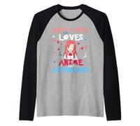 Anime Donne Ragazza Adolescente Che AMA Astrologia Maglia con Maniche Raglan