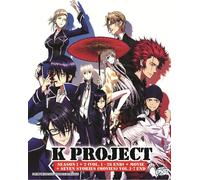 Anime DVD K PROJECT Stagione 1+2 Serie TV Completa (1-26 Fine) + Film Inglese...