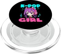 Anime e K-Pop K-POP GIRL Musica Chibi Kawaii Manga PopSockets PopGrip per MagSafe
