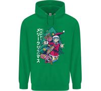 Anime Elfo di Natale Albero Natale Bambini Felpa con Cappuccio