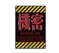 Anime Evangelion EVA-01 Nerv Headquarters Top Secret 3,2 cm spilla smaltata, 1.25 Inches, Smalto, Smaltato