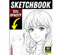 Anime Face Tracing Sketchbook: 80 Light-Opacity Pages for Manga Portrait & Face Drawing Practice