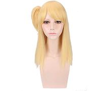 Anime Fairy Tail Lucy Heartfilia Parrucca diritta lunga dorata Costume cosplay Resistente al calore Capelli sintetici Parrucche da donna