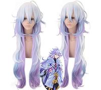 Anime Fate/grand Order Caster Merlin Parrucca lunga Costumi Cosplay Fate Stay Night Parrucche sintetiche per capelli Parrucca di Halloween