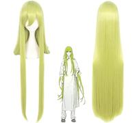 Anime Fate Grand Order Enkidu Cosplay Parrucca, Capelli Lunghi Verdi Chiari Con Cappuccio Della Parrucca Gratis, Per Halloween, Festa, Carnevale, Vita Notturna