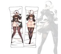 Anime Federa Decorativa NieR: Automata 2B Dakimakura Anime Body Pillow Cover Fodera corta in peluche