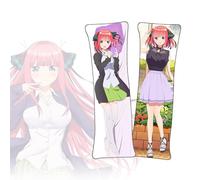 Anime Federa Decorativa The Quintessential Quintuplets Nakano Nino Federa per cuscino per il corpo a doppia faccia a grandezza naturale di Anime Dakimakura