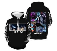 Anime - Felpa con cappuccio Solo Leveling - Uomo Oversize Style Unisex, Stlye-1, 4XL