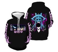 Anime - Felpa con cappuccio Solo Leveling - Uomo Oversize Style Unisex, Stlye-5, 3XL