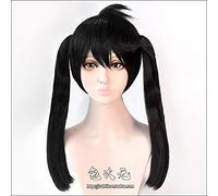 Anime Fire Force Enen No Shouboutai Kotatsu Tamaki Cosplay Lungo Nero Resistente Al Calore Parrucca Sintetica Dei Capelli + Protezione Parrucca Gratuito