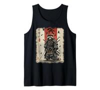 Anime for Men, Samurai Raccoon Graphic, Guerriero Giapponese Canotta