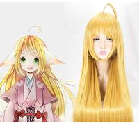 Anime Fox Demon Parrucche Cosplay Su Shan Su Su 100CM Parrucche Cosplay Halloween Carnevale Parrucche da donna