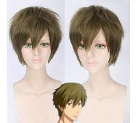 Anime Free Iwatobi Swim Club Cosplay Haruka Nanase Hazuki Nagisa Rin Matsuoka Costume Parrucca Parrucche Cosplay per capelli per feste + Protezione per parrucca gratuita C