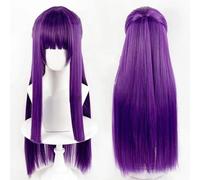 Anime Game Frieren: Beyond Journey End felce parrucca Cosplay parrucca lunga viola parrucche sintetiche resistenti al calore per Halloween Costume Party gioco di ruolo parrucca Cap