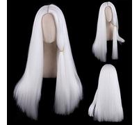 Anime Game Hatake Kakashi White Cosplay Wig Synthetic Hair Halloween Costume Party Play Wigs OneSize white6